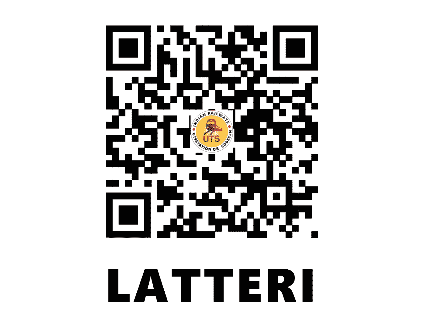 UTS QR Code for LATTERI - LTI - SR (TAMIL NADU)